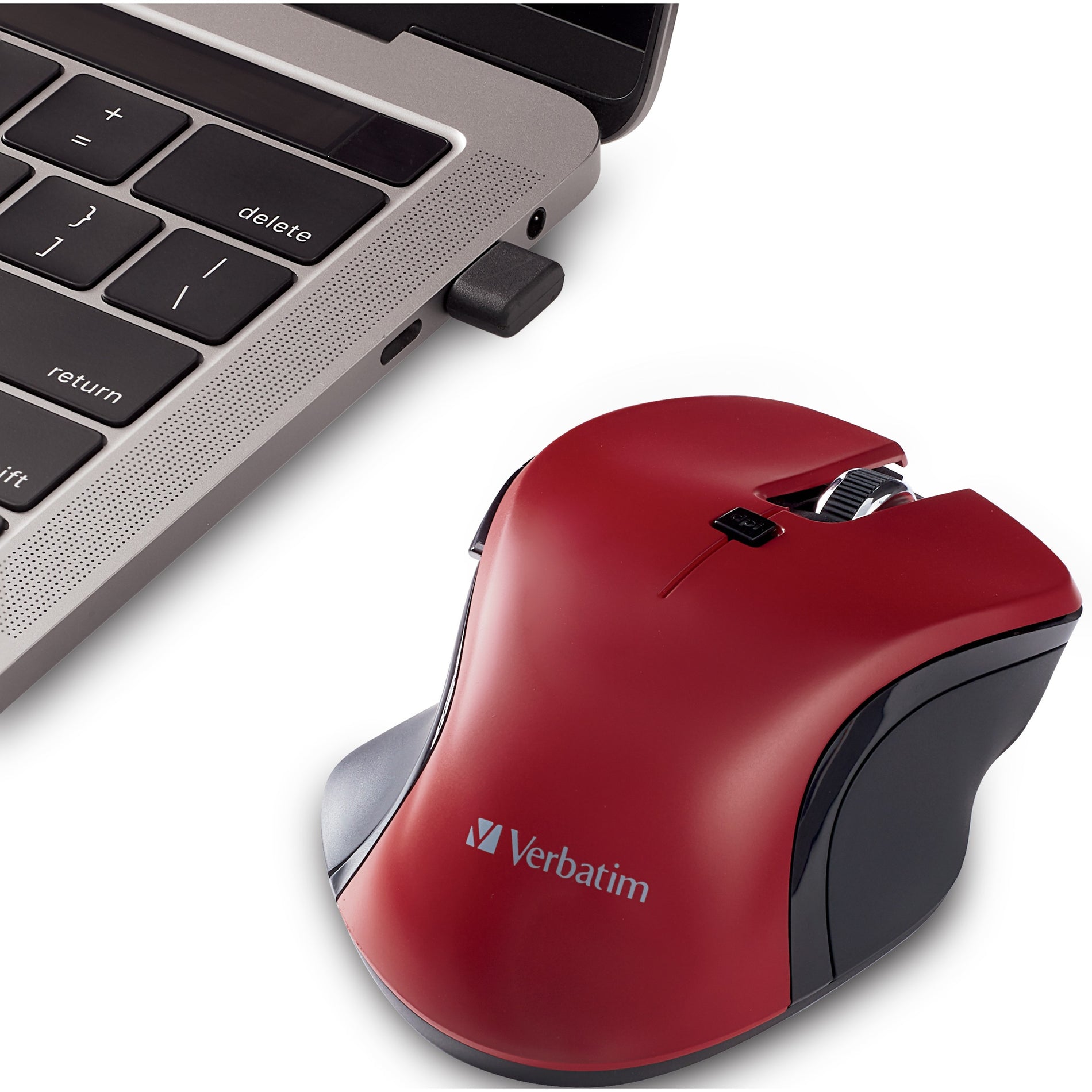 Verbatim 70246 Mouse, Wireless Blue LED, Red