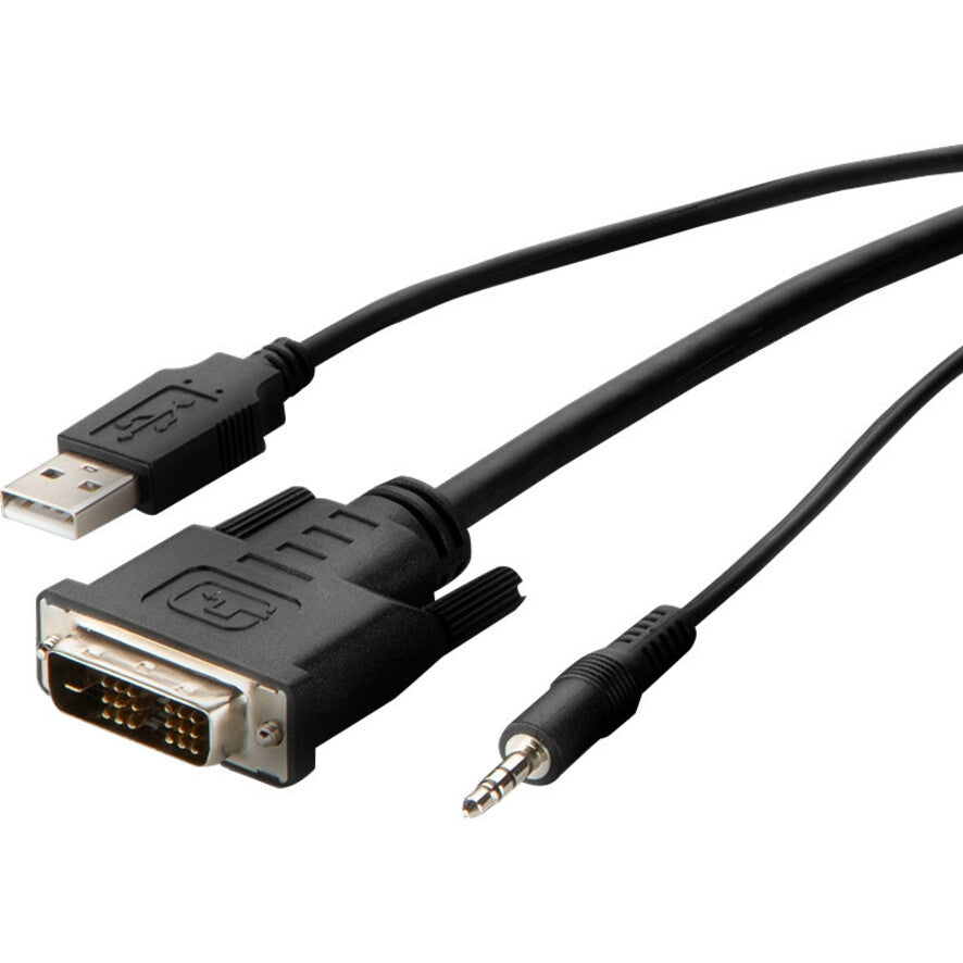 Belkin F1DN1CCBL-DH6T DVI to HDMI High Retention + USB A/B + Audio Passive Combo KVM Cable, 6 ft