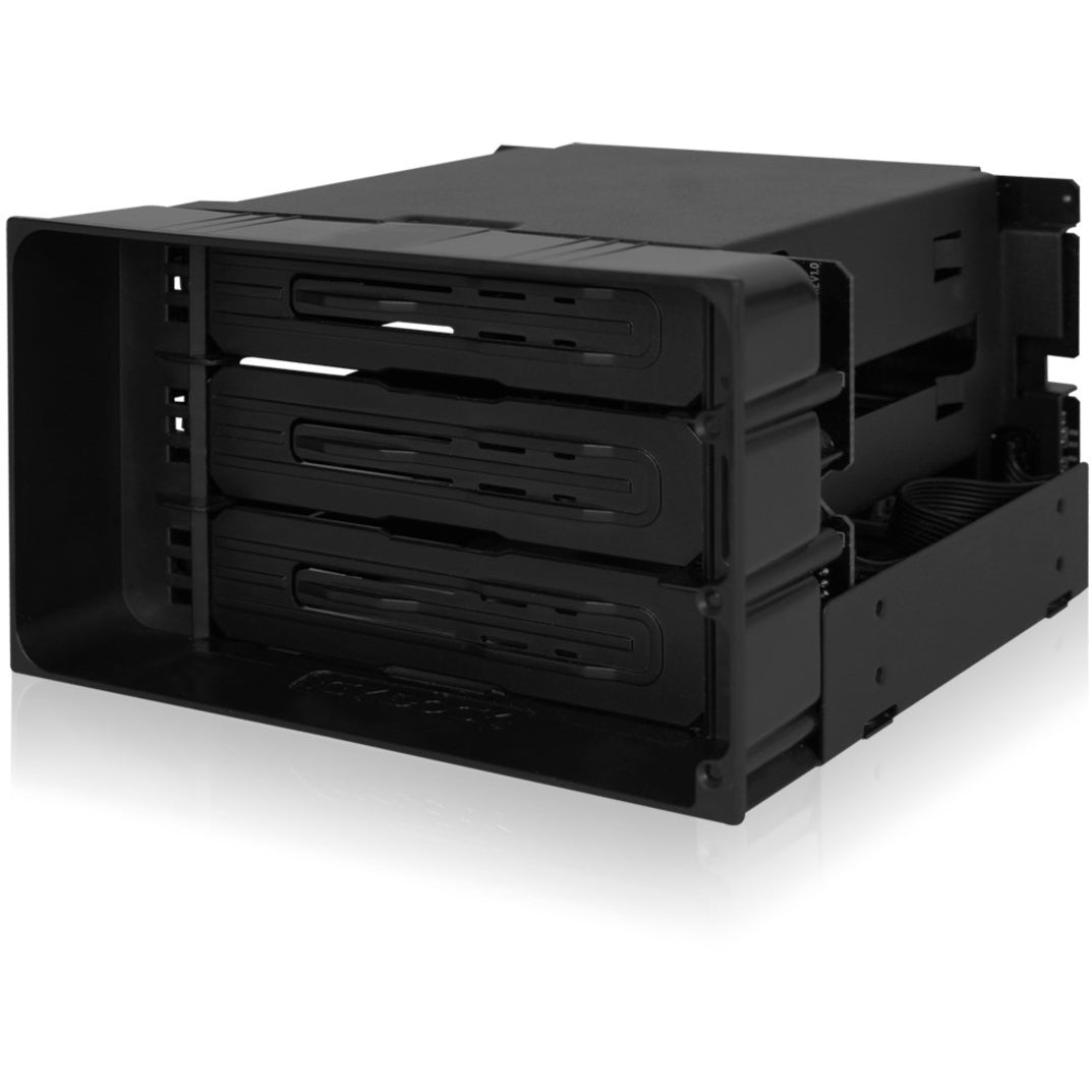 Icy Dock MB830SP-B FlexiDOCK Drive Enclosure, 5.25" - SATA/600, Hot Swappable Bays, Black