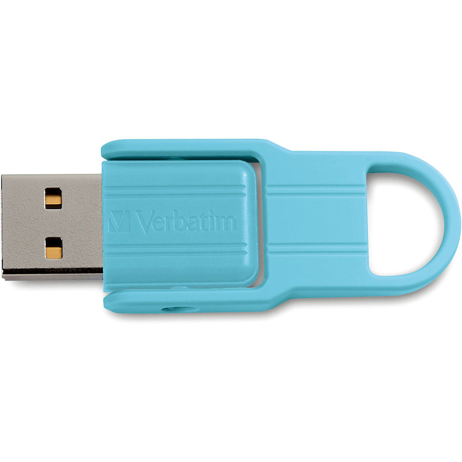 Microban 70377 Store 'n' Flip USB Flash Drive 16GB - 2pk, Berry, Blue
