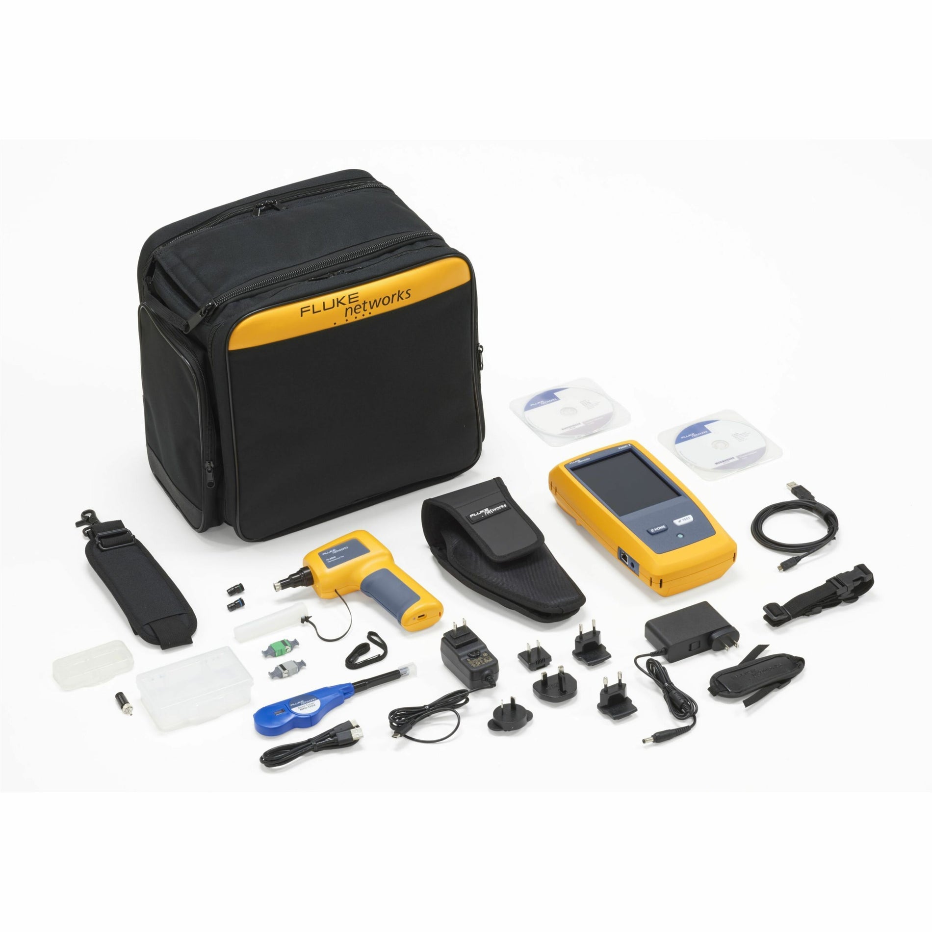 Fluke Networks FI2-7300 FiberInspector Pro Cable Analyzer, Fiber Optic and Twisted Pair Testing, USB and Wireless LAN
