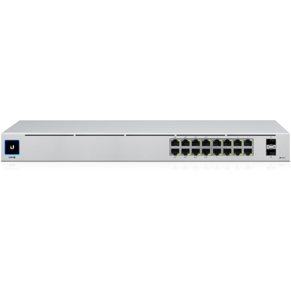 Ubiquiti USW-16-POE UniFi 16-Port PoE Switch, Gigabit Ethernet, Rack-mountable