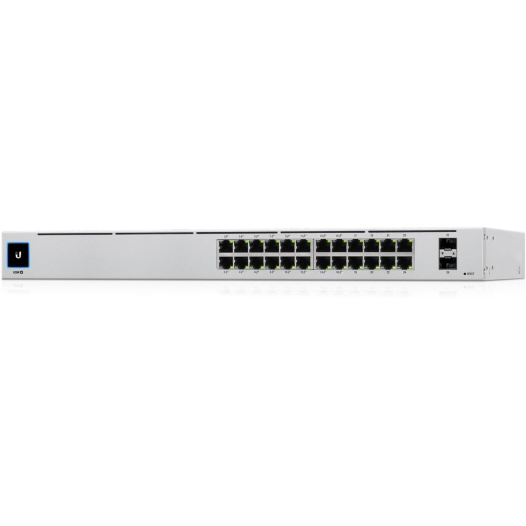 Ubiquiti USW-24-POE Ethernet Switch, 24-Port Gigabit PoE+ Network Switch with 2 Uplink Ports