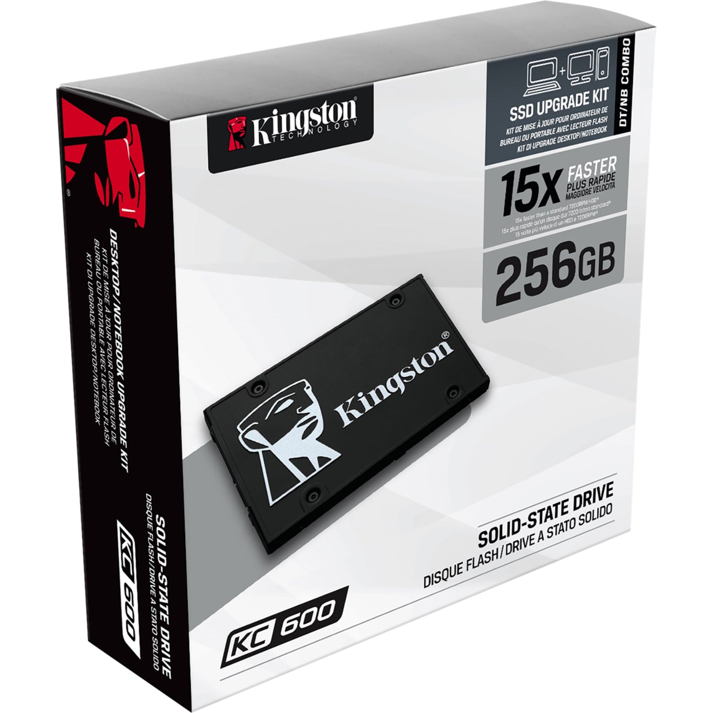 Kingston SKC600/256G KC600 SSD 256GB SATA3 2.5, 6-Year Warranty, 550MB/s Read, 500MB/s Write