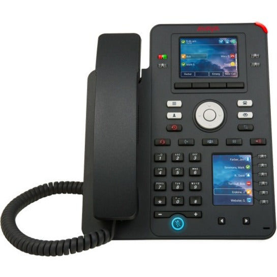 Avaya 700512394 IX J159 IP Phone, USB, Network (RJ-45), PoE (RJ-45) Port, Speakerphone, VoIP, Wall Mountable, Cobalt Black