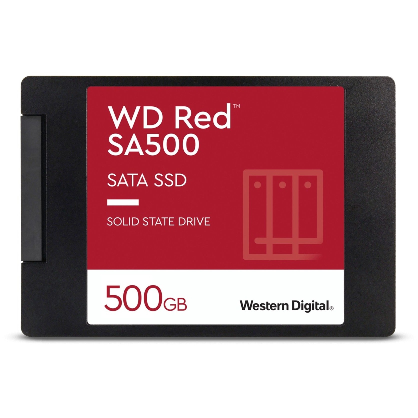 Western Digital WDS500G1R0A Red SA500 NAS SATA SSD, 500GB, 5-Year Warranty, RoHS Certified