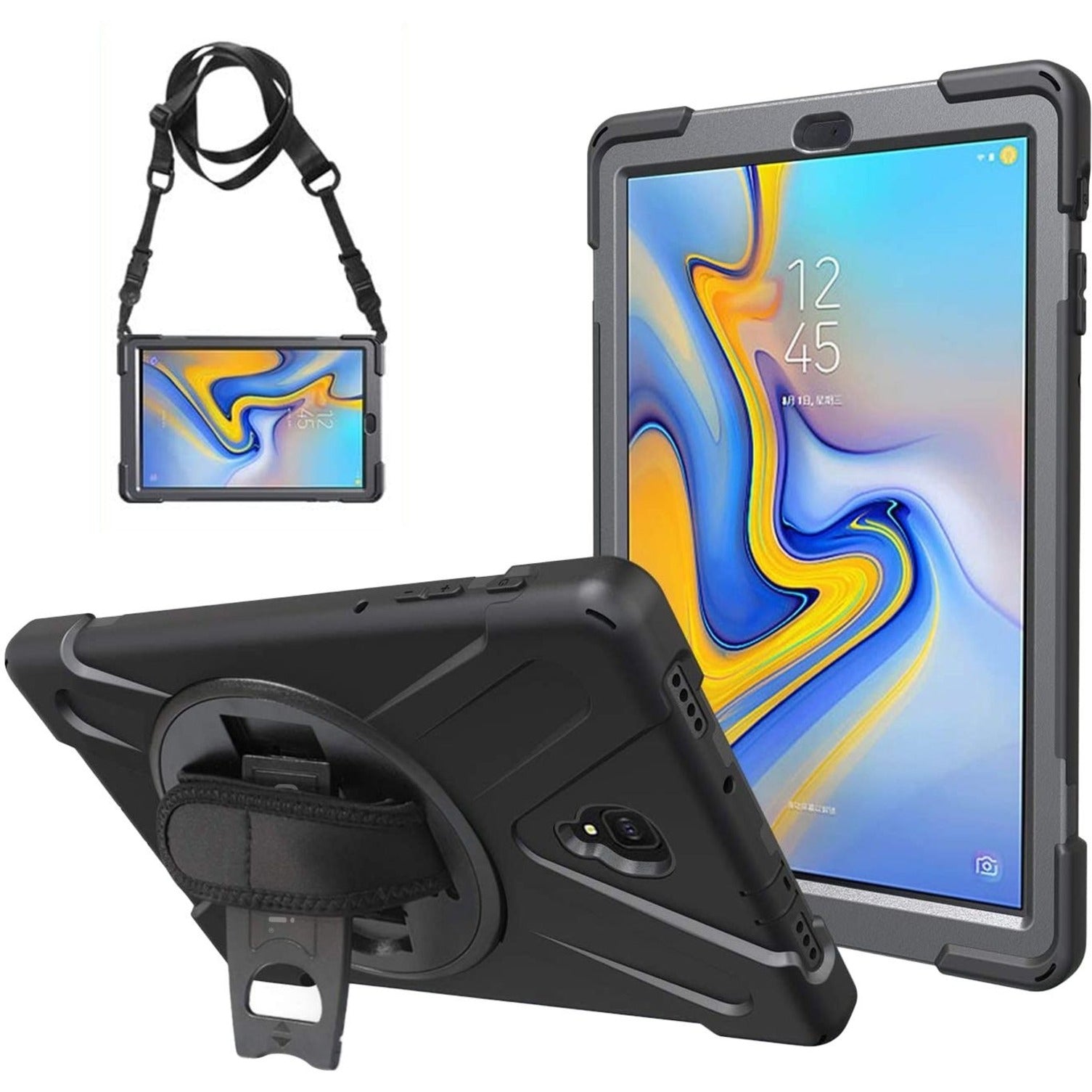 CODi C30705034 Rugged Case for Samsung Galaxy Tab A 10.5 - SM-T590/T595, Black, Bump Resistant, Drop Resistant, Shock Absorbing