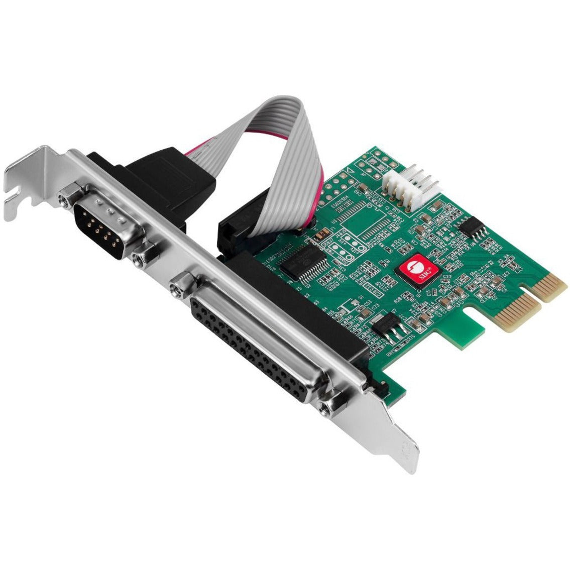 SIIG JJ-E20311-S1 DP Cyber 1S1P PCIe Card, Serial/Parallel Combo Adapter