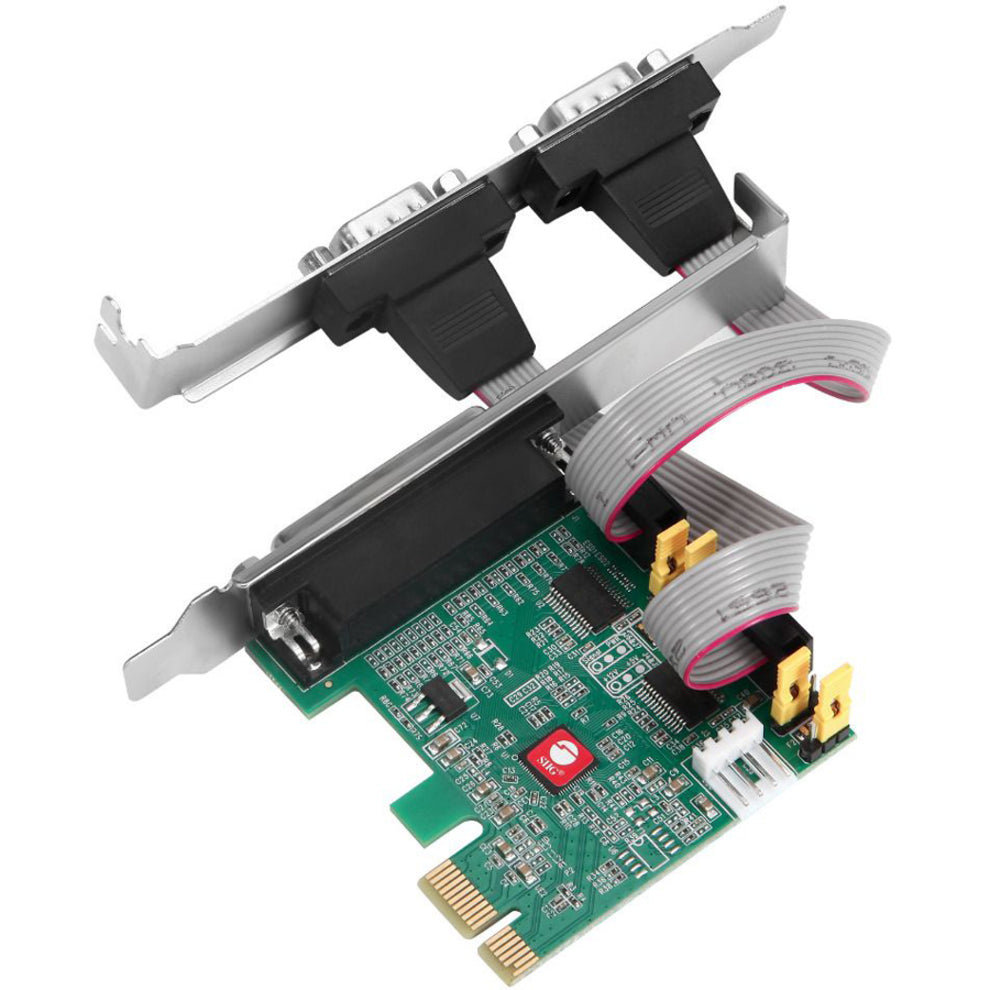 SIIG JJ-E20411-S1 DP Cyber 2S1P PCIe Card, Serial/Parallel Combo Adapter
