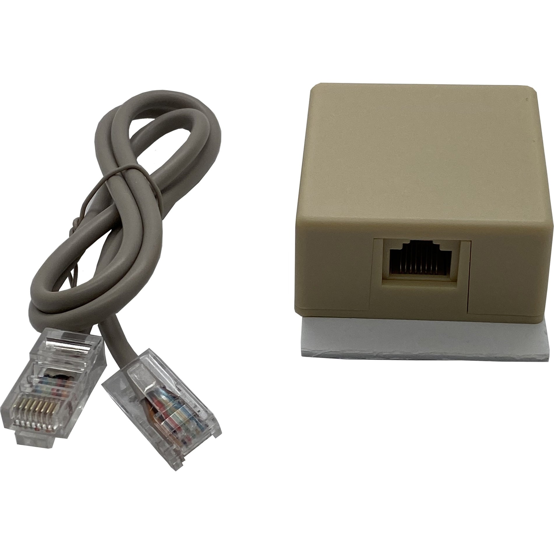 W Box 0E-SETULR2 RJ31X Jack + 2' RJ 45 M-M Cable, Silver - Easy-to-Use Accessory Kit for Secure Connections