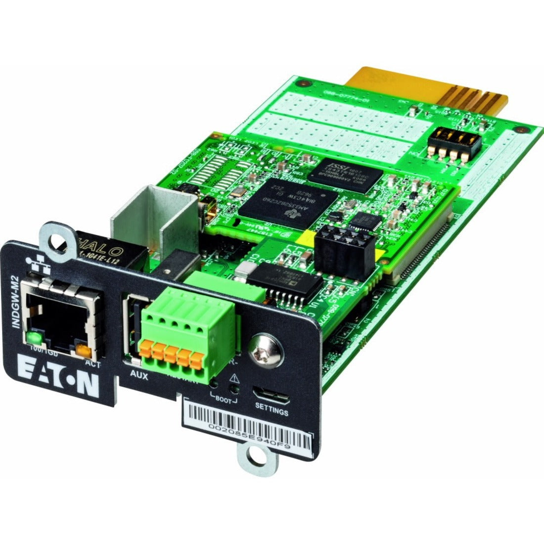 Eaton INDGW-M2 Industrial Gateway Card, Modbus TCP/RTU, UPS Monitoring