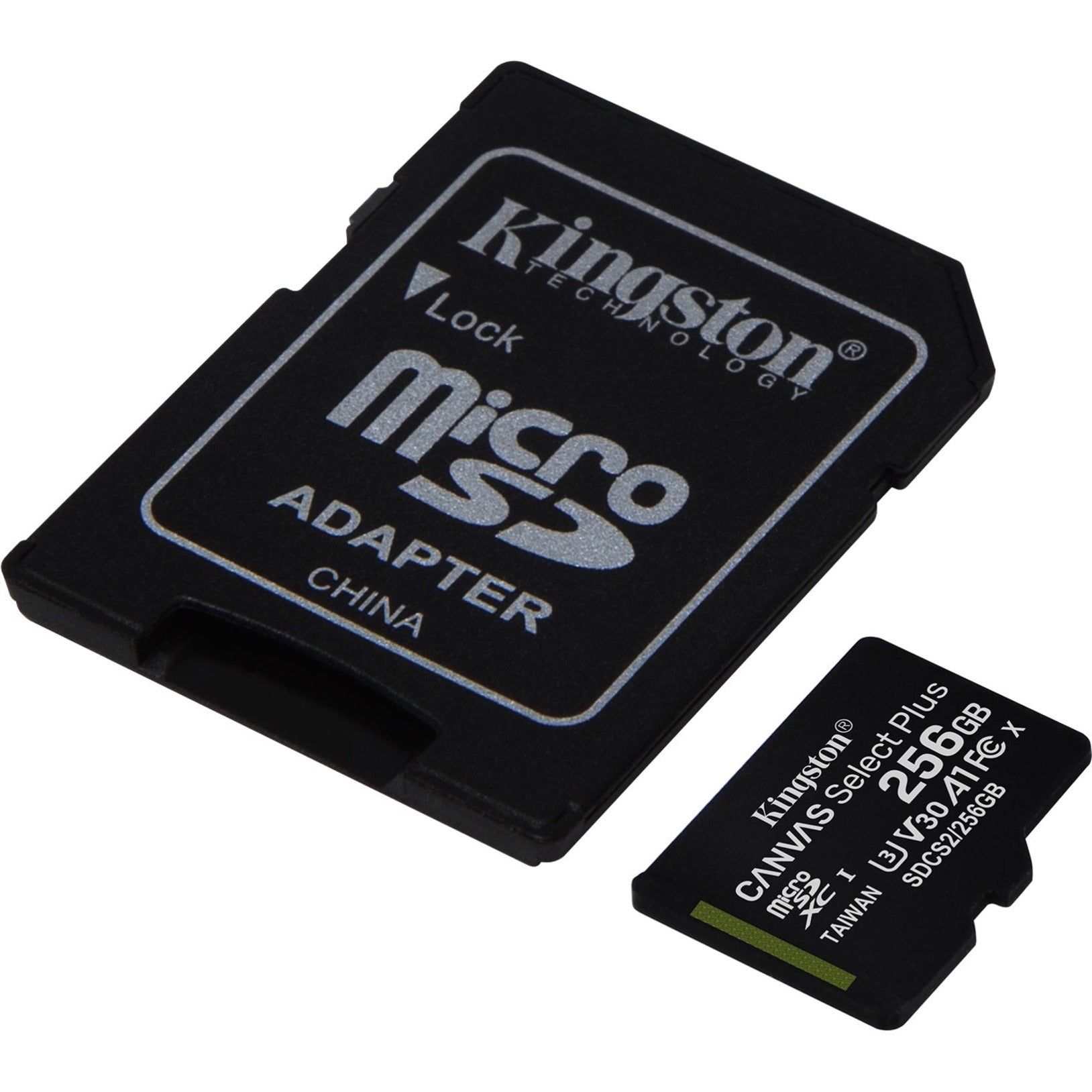 Kingston SDCS2/256GB Canvas Select Plus microSD Karte mit Android A1 Performance-Klasse 256GB Speicherkapazität Klasse 10/UHS-I (U3) Geschwindigkeitsklasse Bewertung
