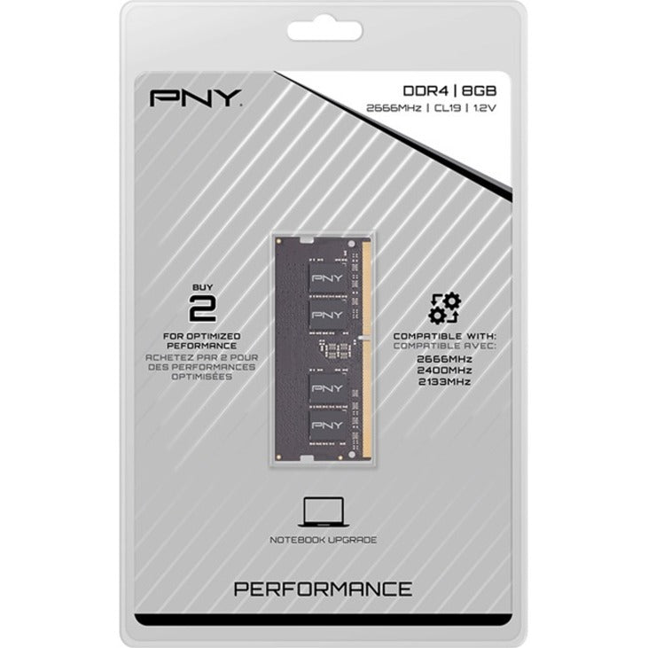 PNY MN8GSD42666 Performance DDR4 2666MHz Notebook Memory, 8GB RAM Module