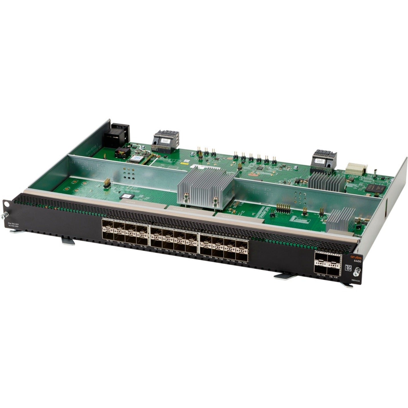 Aruba R0X43A 6400 24-port SFP+ and 4-port SFP56 Module, Optical Fiber Expansion Module