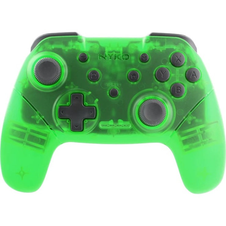Nyko 87264 Wireless Core Controller (Green) for Nintendo Switch, Bluetooth Gaming Pad with Turbo Button, Vibration Feedback