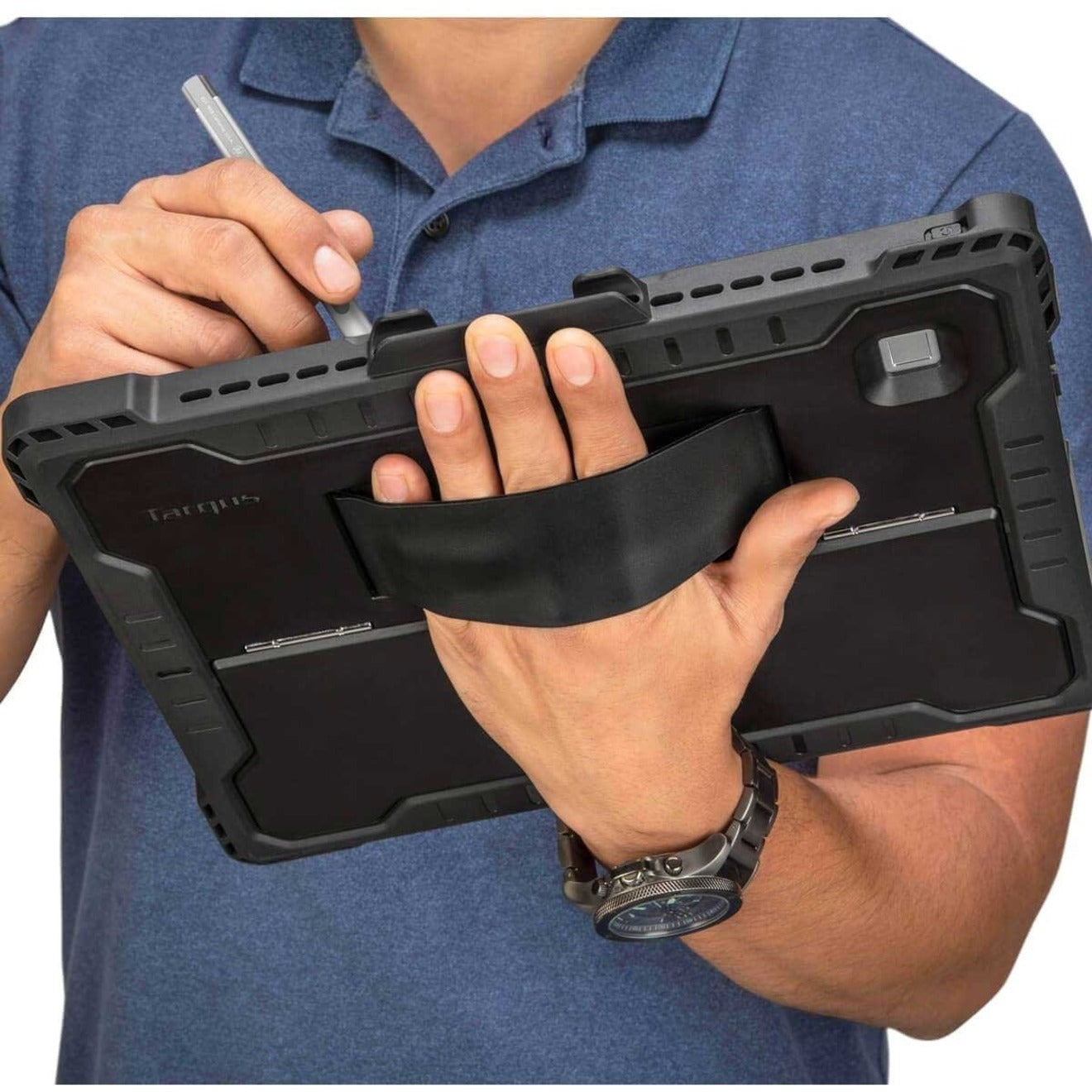 Targus THZ811GLZ Commercial Grade Tablet Case For HP Elite x2 G4, Rugged Carrying Case - Black