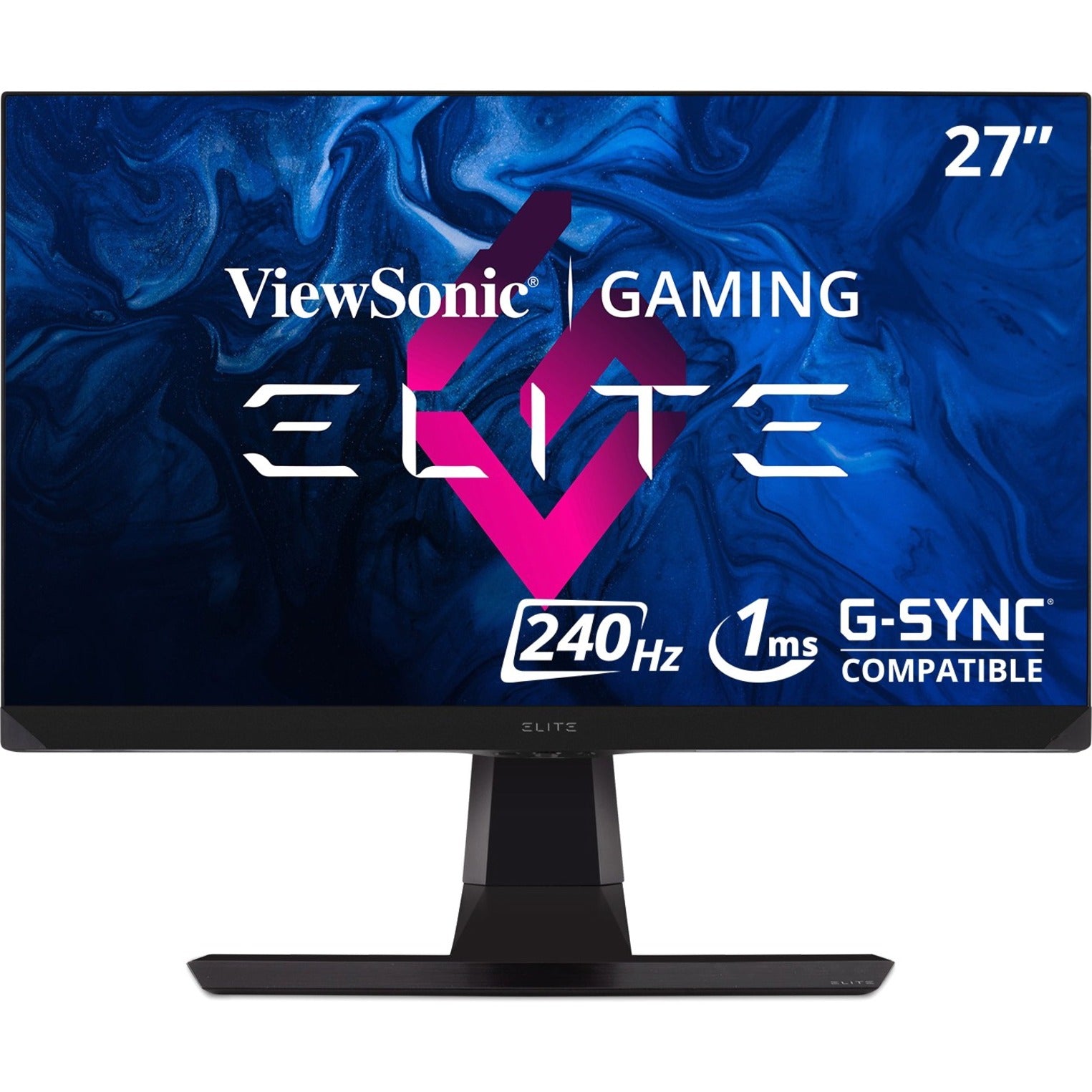 ViewSonic XG270 Elite 27 Gaming Monitor, 165Hz G-Sync QHD, IPS Panel, 1ms Response Time, 99% sRGB, 400 Nit Brightness