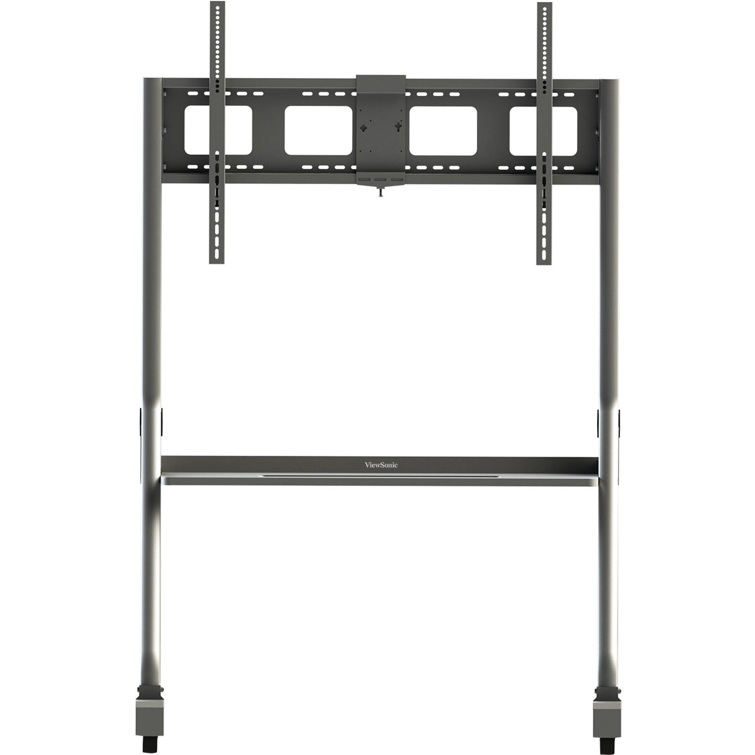 ViewSonic VB-STND-005 Display Stand Slim Trolley Cart, Modern Style, Height Adjustable, 220 lb Maximum Load Capacity
