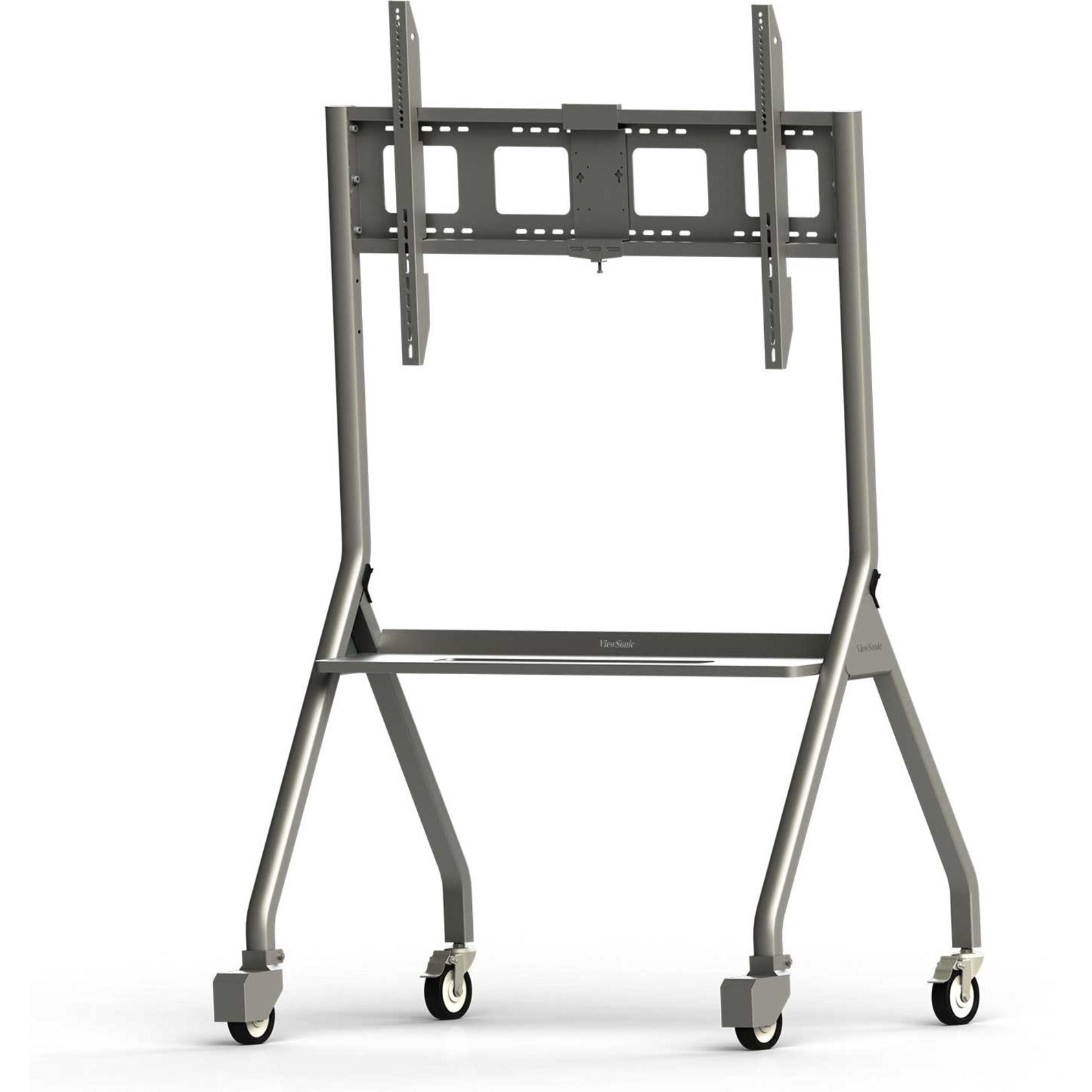 ViewSonic VB-STND-005 Display Stand Slim Trolley Cart, Modern Style, Height Adjustable, 220 lb Maximum Load Capacity