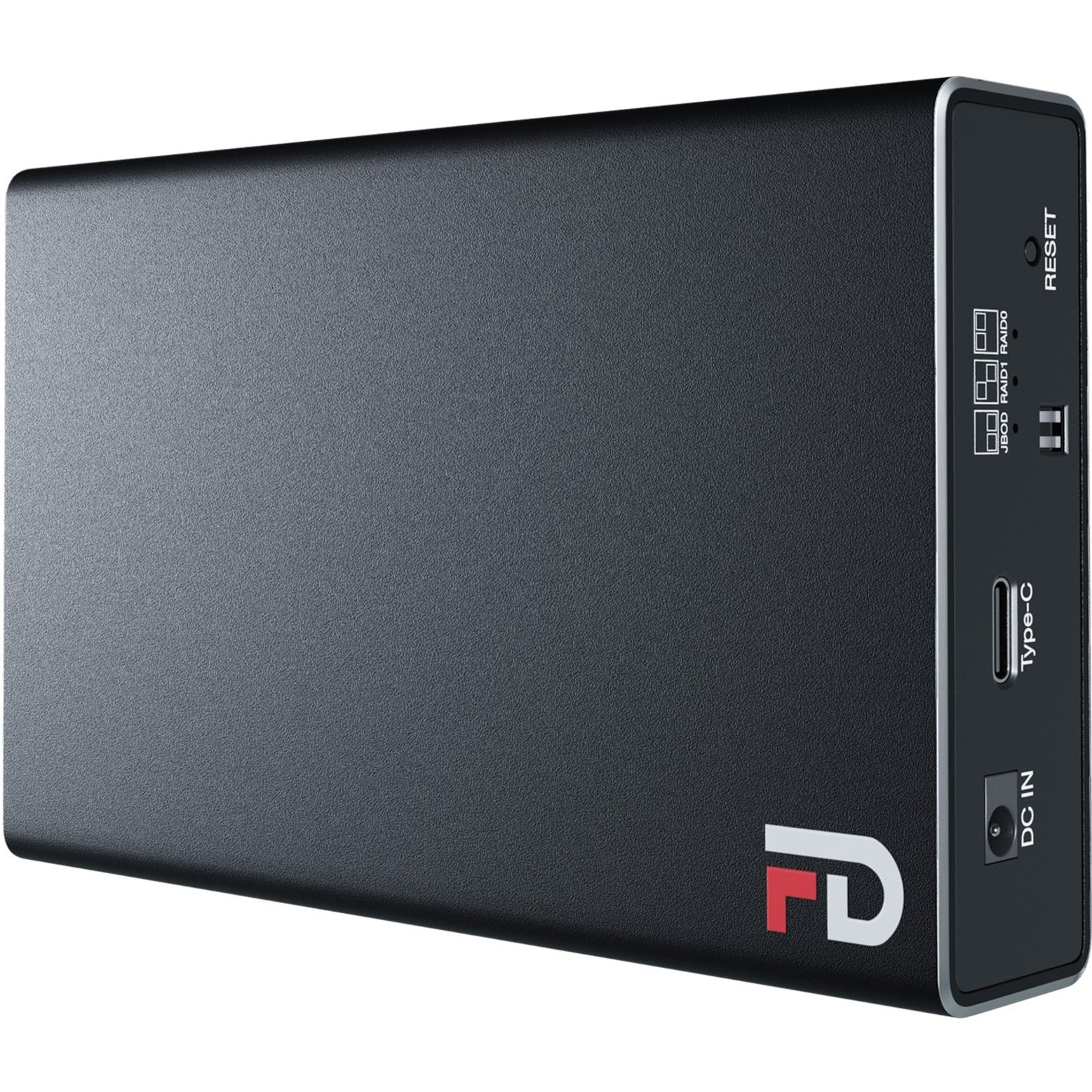 Fantom Drives DMR000E DUO - Portable 2 Bay SSD RAID Enclosure - USB 3.2 Gen 2 Type-C - Black, 2 Bay RAID Enclosure with USB 3.1 Gen 2 Type C Interface
