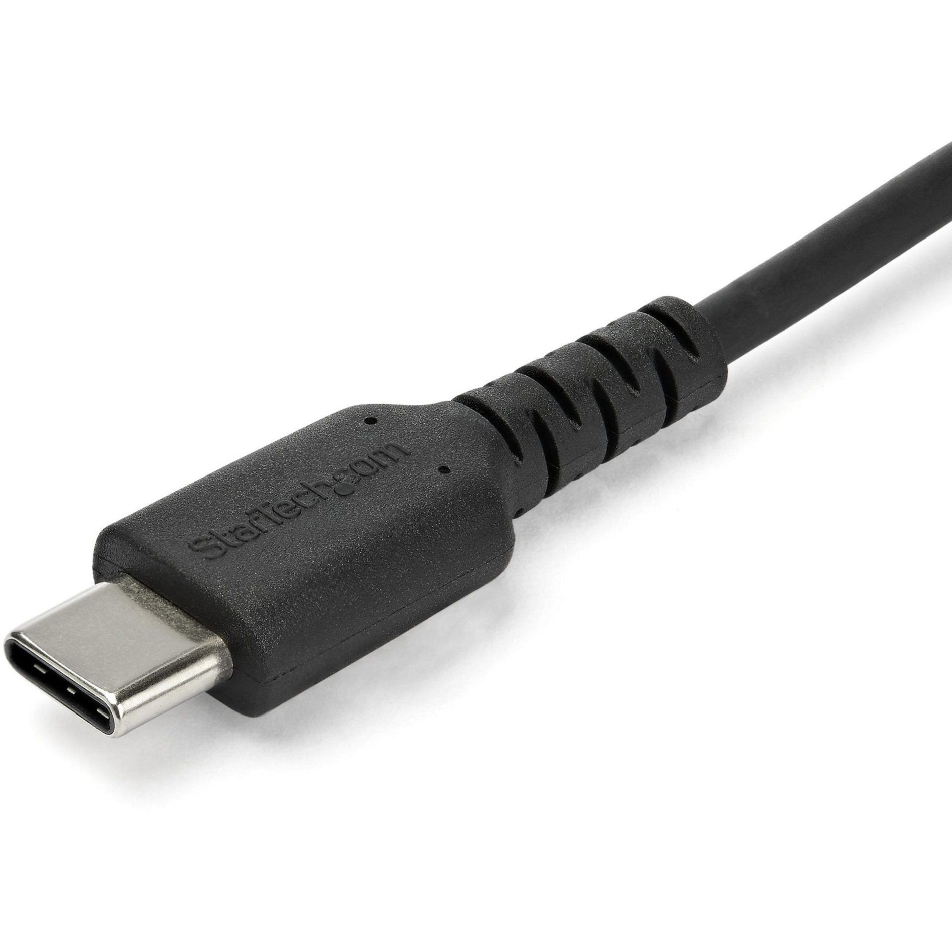 StarTech.com RUSB2AC1MB 1 m (3.3 ft.) USB 2.0 to USB C Cable, High Quality USB Cable, Black, USB Data Transfer Cable