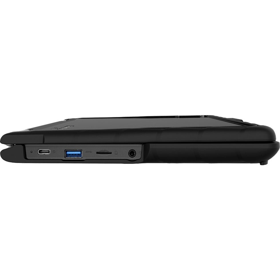 Gumdrop 01L007 DropTech Lenovo 500e Chromebook Case Gen 2, Shock Resistant, Drop Proof, Clear/Black