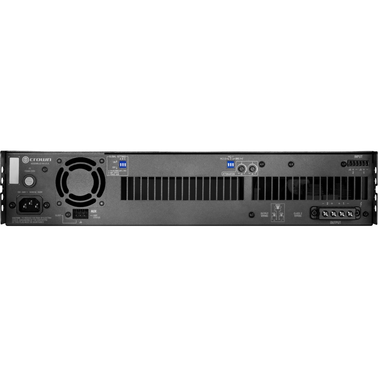Crown DCI2X1250-U-USFX DriveCore Install 2|1250 Two-Channel Power Amplifier, 1250W @ 4Ω