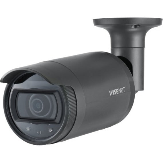 Wisenet LNO-6022R 2MP IR Bullet Camera, Outdoor, 30fps, 4mm Fixed Focal Lens, H.264/MJPEG, 120dB WDR, SD Card, IP66, PoE, White