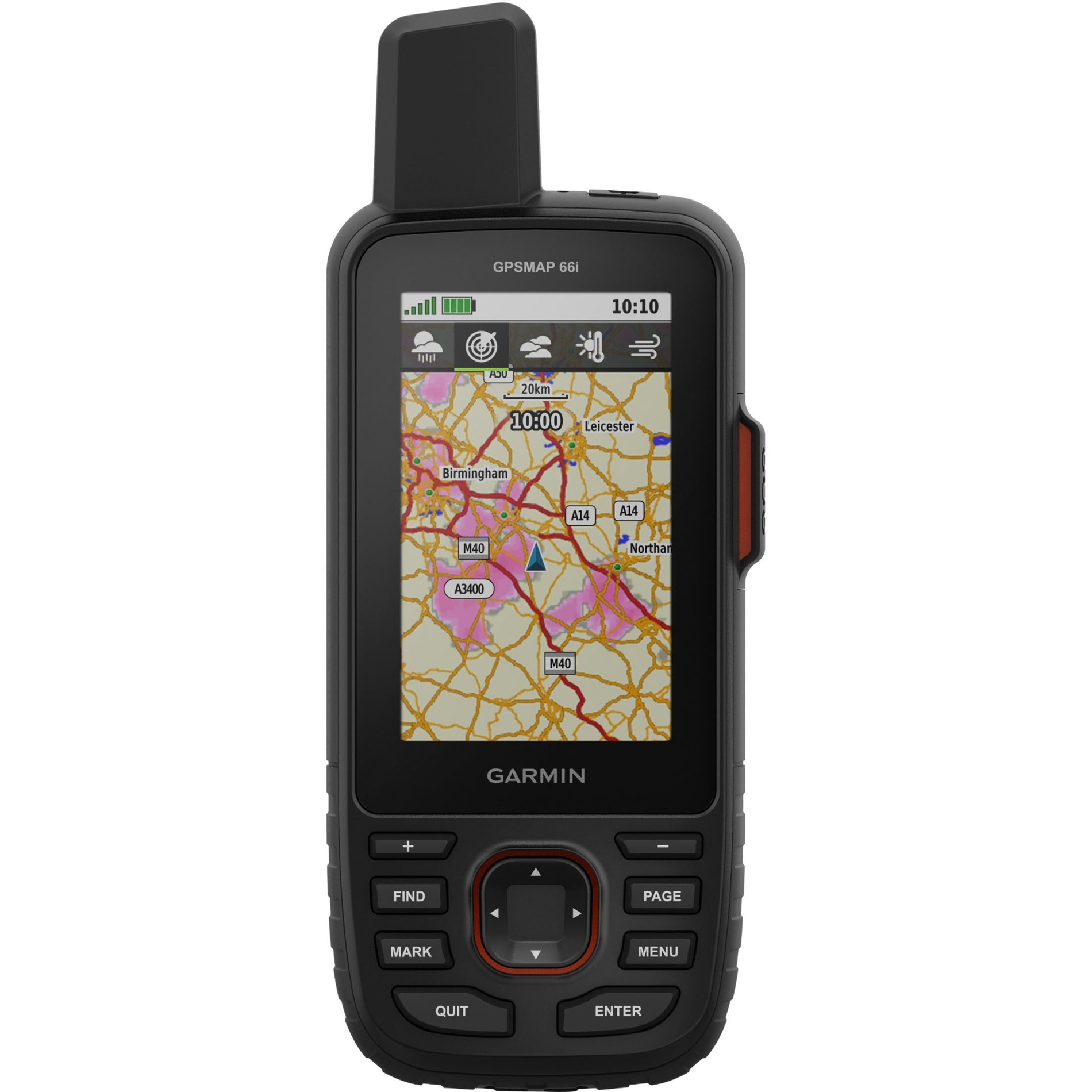 Garmin 010-02088-01 GPSMAP 66i GPS Handheld and Satellite Communicator, 3" TFT LCD Display, Water Proof, 200 Hour Battery