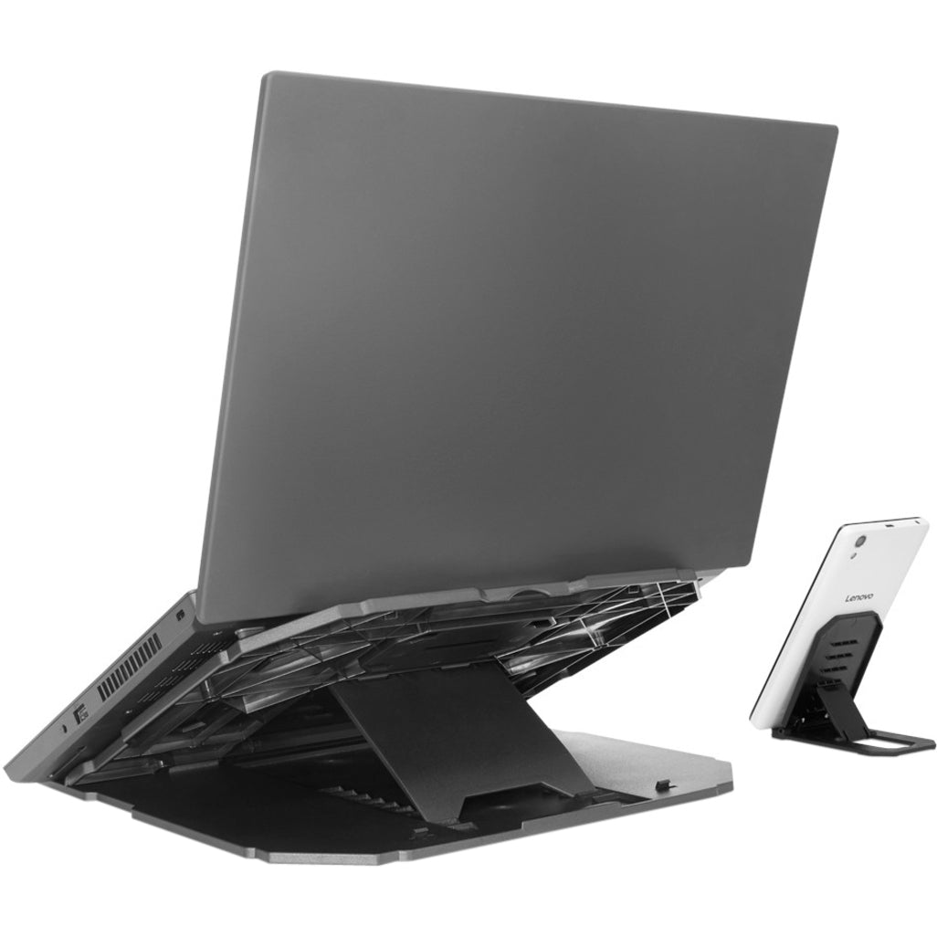 Lenovo GXF0X02619 2-in-1 Laptop Stand, Foldable, Ergonomic, Lightweight, Durable, Non-slip Rubber Grip