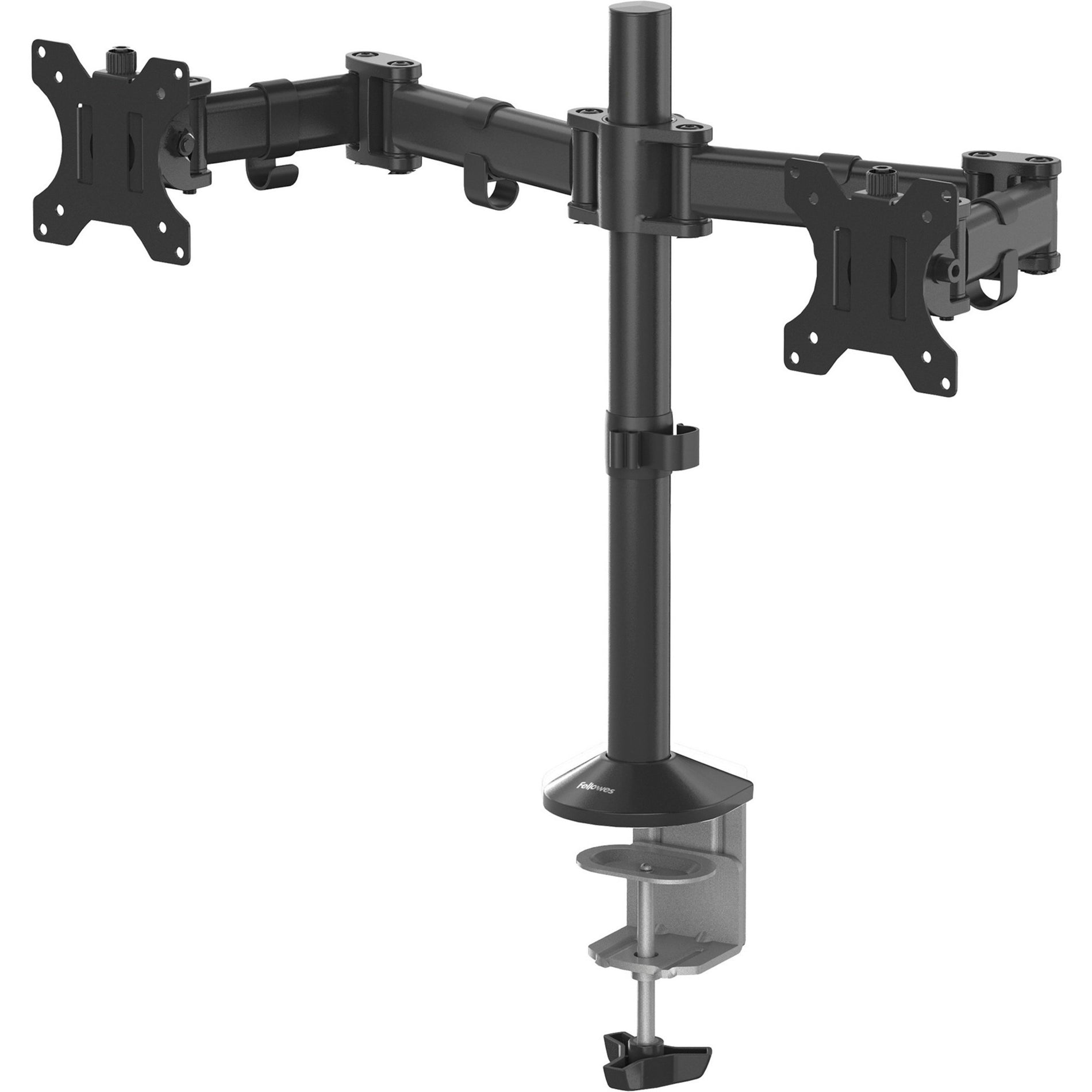 Fellowes 8502601 Reflex Dual Monitor Arm Desk Mount Supports 2 Monitors 48 lb Maximum Load Capacity