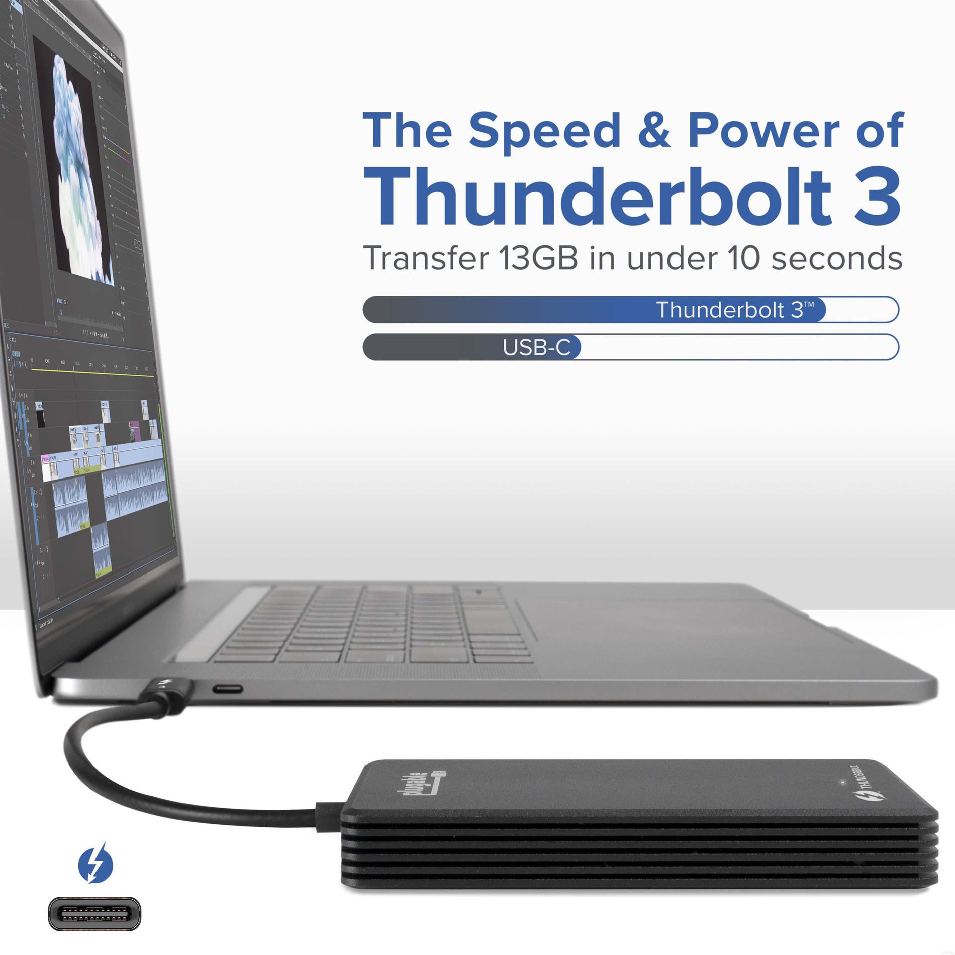 Plugable 2TB Thunderbolt 3 External SSD NVMe Drive [Discontinued]