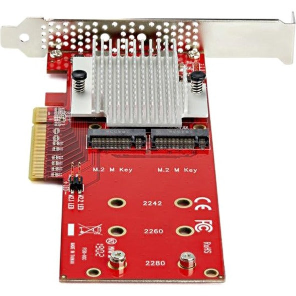 StarTech.com PEX8M2E2 x8 Dual M.2 PCIe SSD Adapter, High-Speed Storage Expansion for Your PC