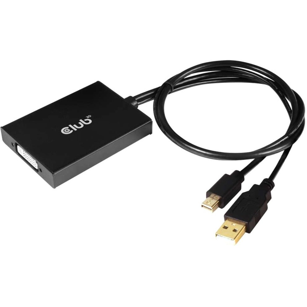 Club 3D CAC-1130 MiniDisplayPort 1.2a to Dual Link DVI-D Active Adapter, Supports 4K Resolution