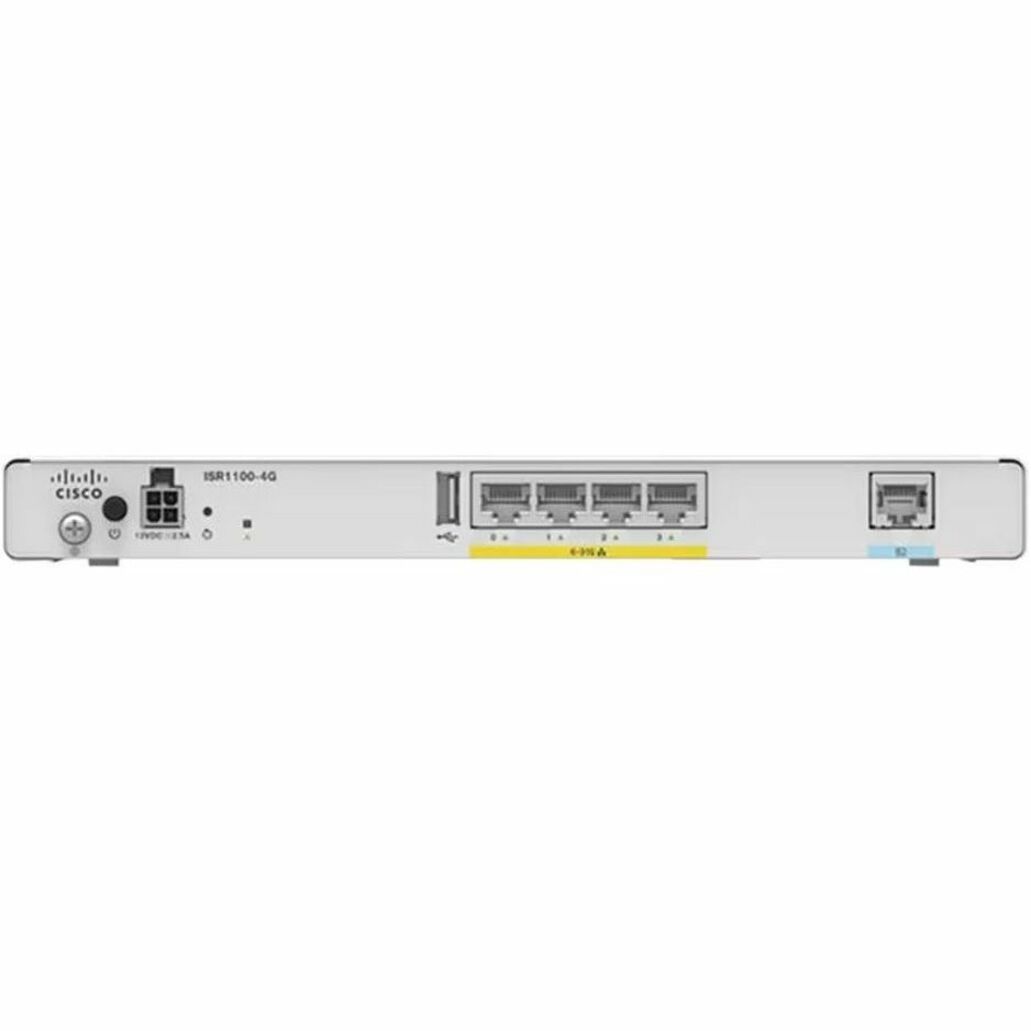 Cisco ISR1100-4G Wireless Integrated Services Router, Gigabit Ethernet
