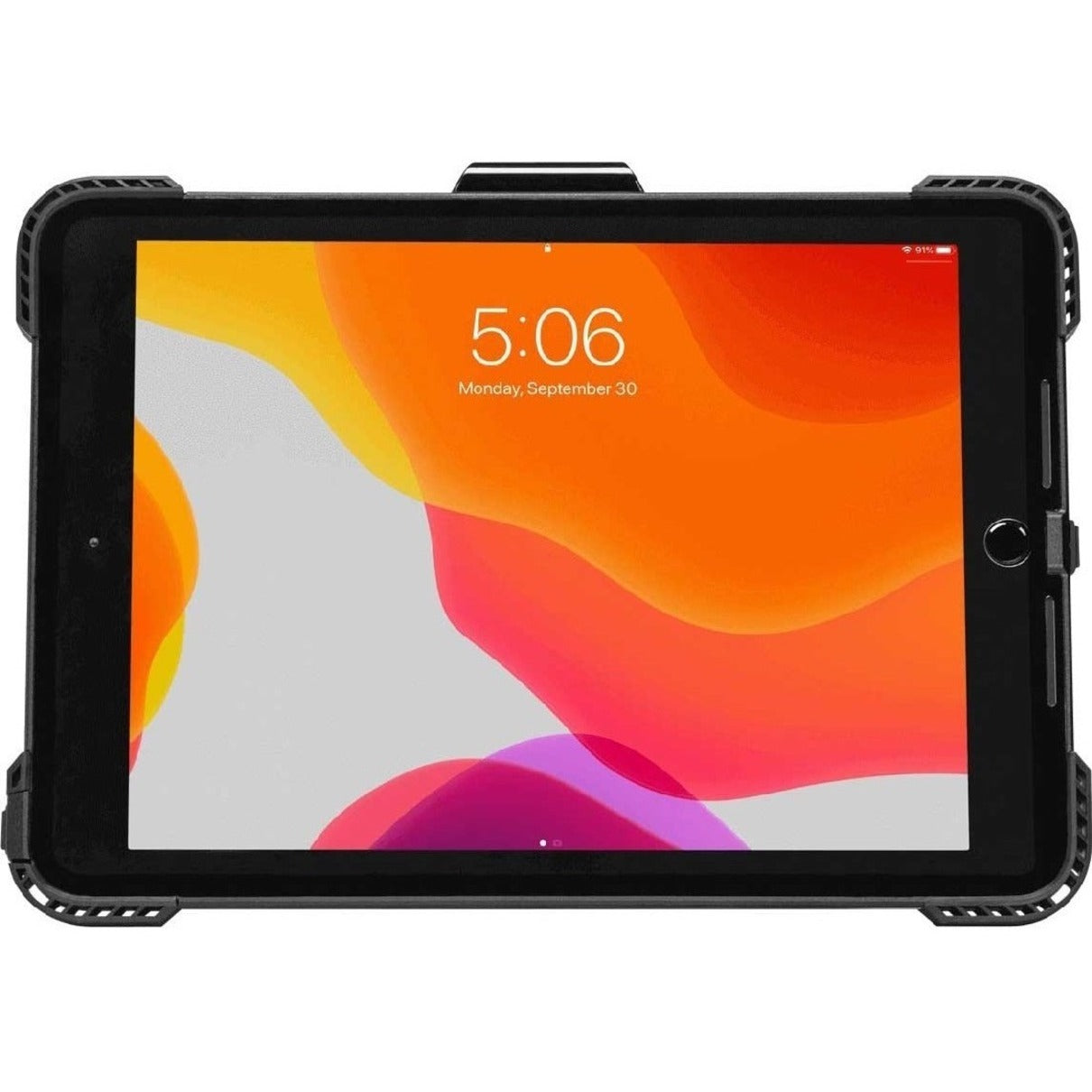 Targus SafePort Rugged Case for iPad (9th, 8th and 7th gen.) 10.2-inch (Black) (THD498GLZ) Rear image