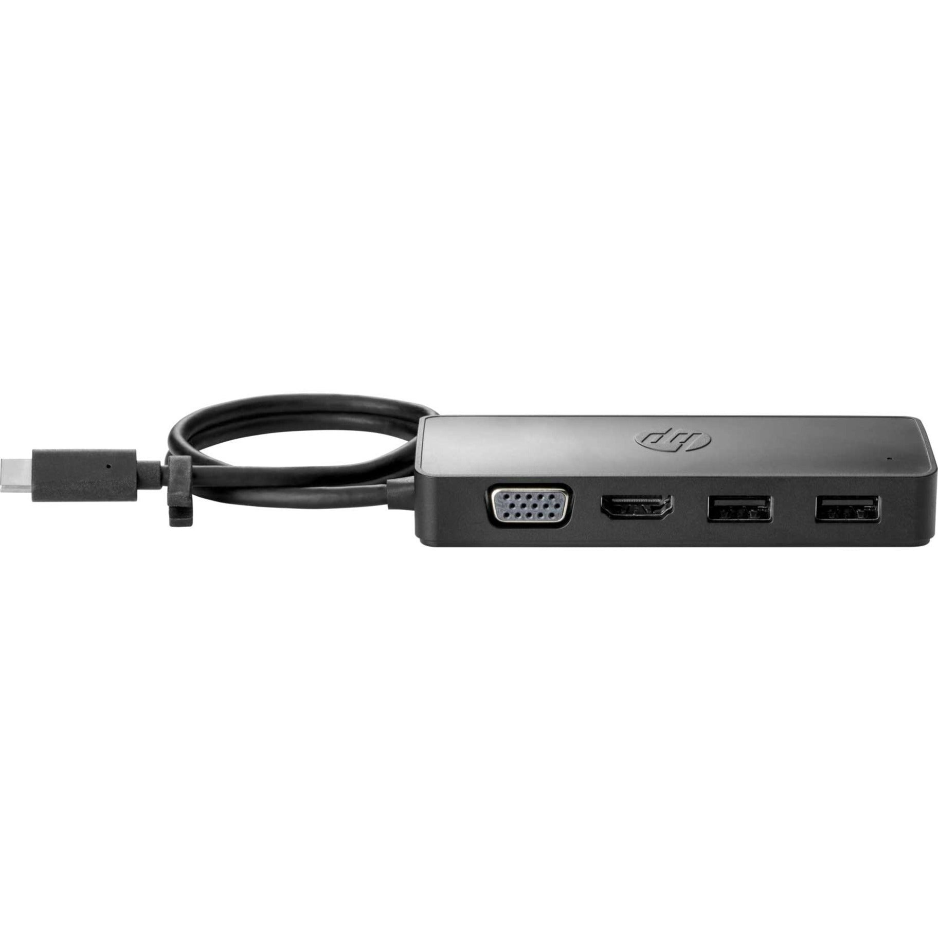 HP 7PJ38UT USB-C Travel Hub G2, VGA, HDMI, USB Type-C, Thunderbolt, Docking Station