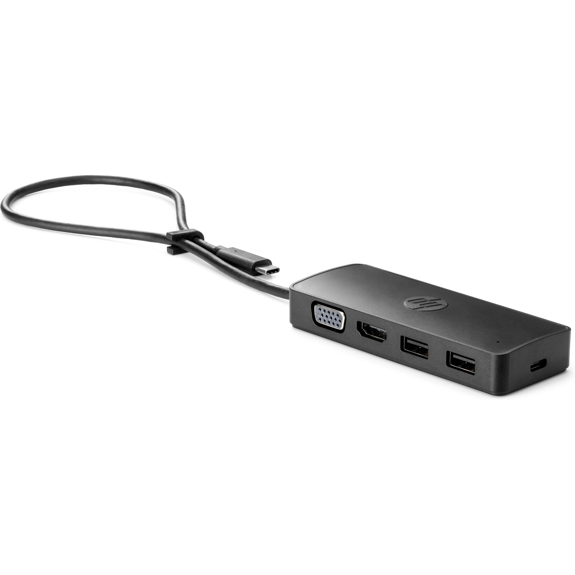 HP 7PJ38UT USB-C Travel Hub G2, VGA, HDMI, USB Type-C, Thunderbolt, Docking Station