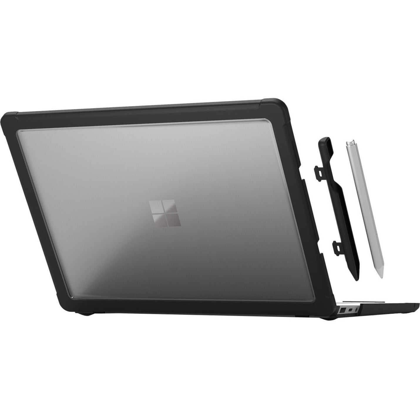 STM Goods STM-122-262M-01 DUX for Surface Laptop 3, Black Transparent Case, 3 Year Warranty