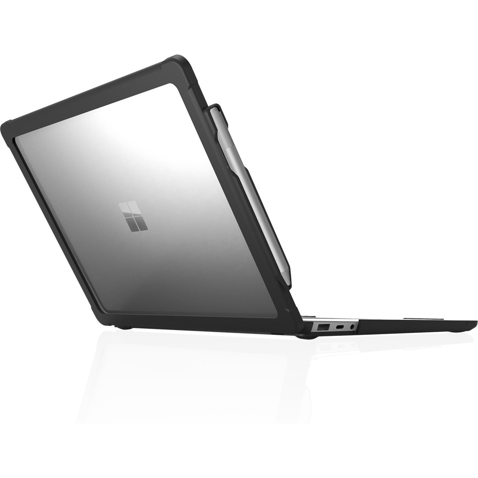 STM Goods STM-122-262M-01 DUX for Surface Laptop 3, Black Transparent Case, 3 Year Warranty