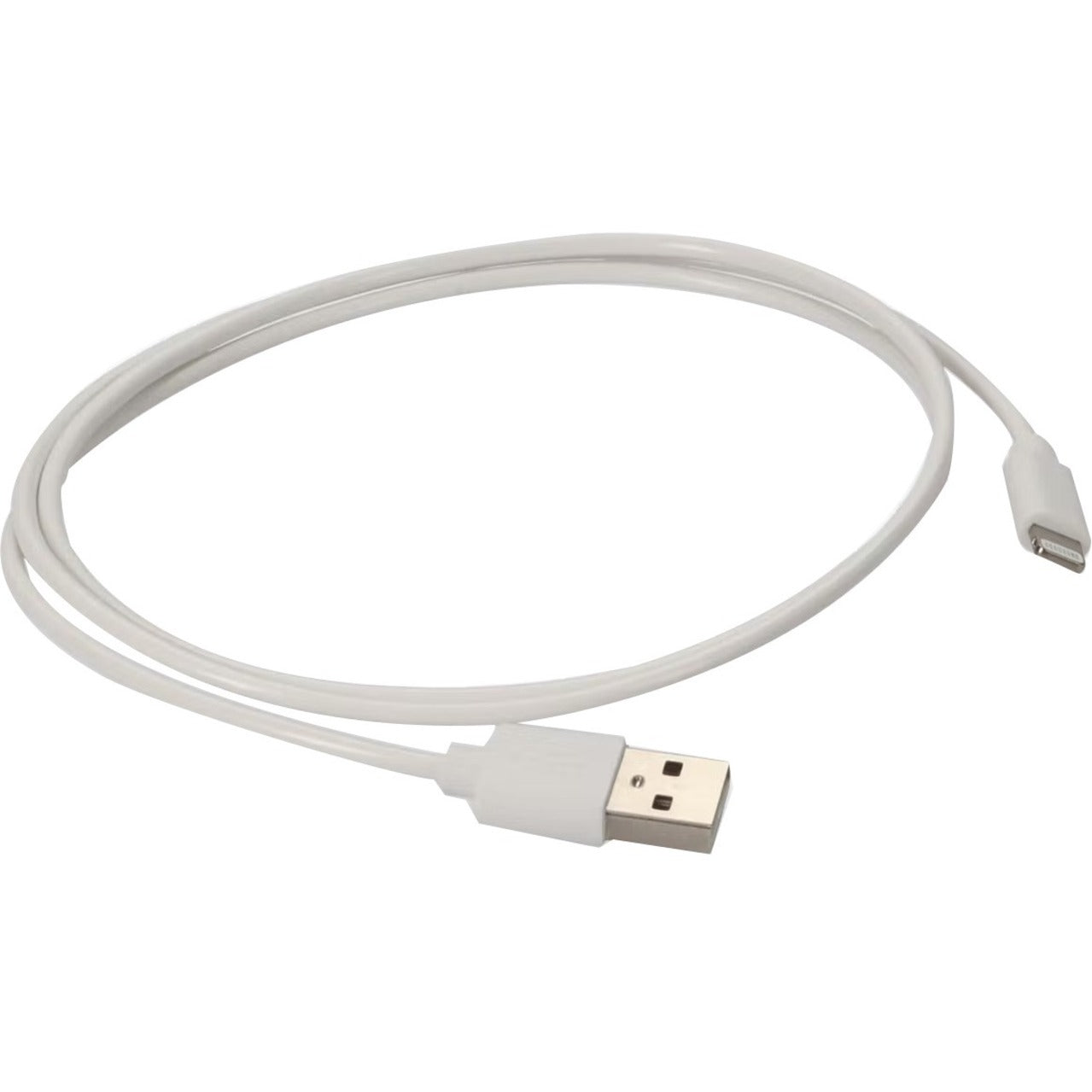 AddOn MD818AM/A-AO 1m Apple Computer Compatible USB 2.0 (A) Male to Lightning Male White Cable, Data Transfer Cable