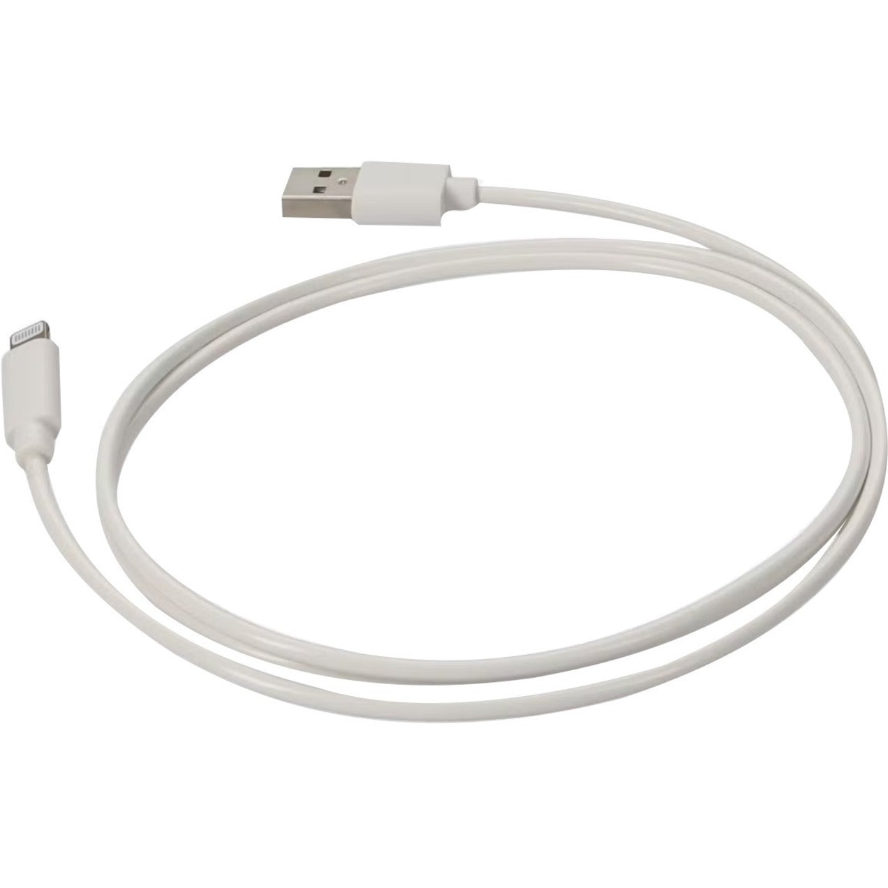 AddOn MD818AM/A-AO 1m Apple Computer Compatible USB 2.0 (A) Male to Lightning Male White Cable, Data Transfer Cable