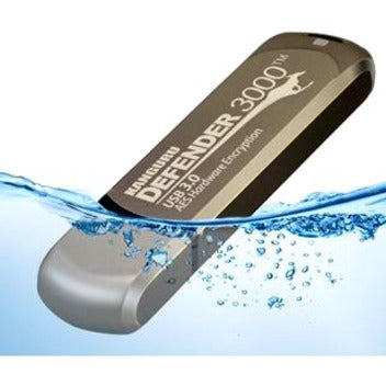 Kanguru KDF3000-256G Defender 3000 Flash Drive, 256GB Secure USB FIPS 140-2 Encrypted