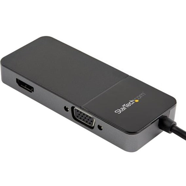 StarTech.com USB32HDVGA USB 3.0 to HDMI VGA Adapter - 4K 30Hz, External Video & Graphics Card for Mac & Windows, 2-in-1 Multiport Dongle