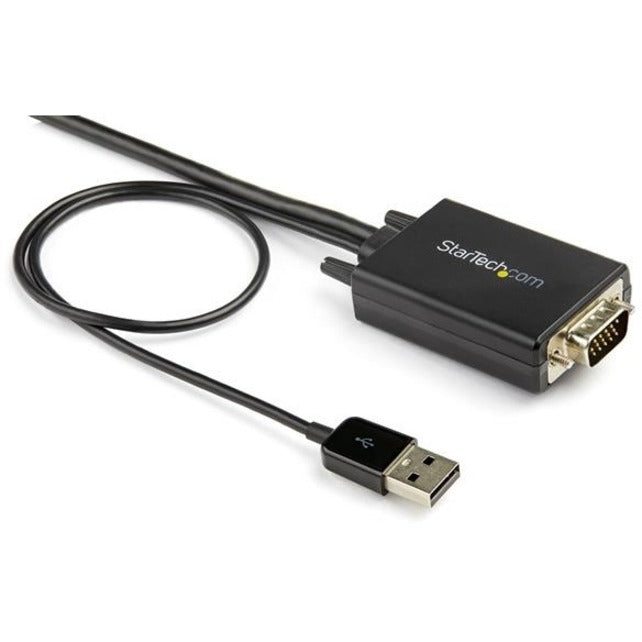 StarTech.com VGA2HDMM10 10 ft. VGA to HDMI Adapter Cable - USB-Powered, 1080p [Discontinued]