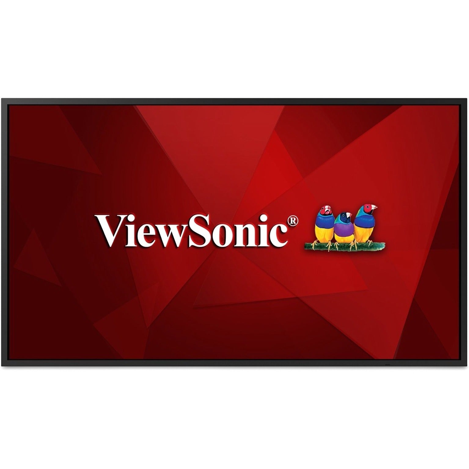 ViewSonic CDE4320 43" 4K UHD LED Commercial Display, 350 Nits, HDMI x 2, DVI x 1, IR in/out x 1, RS232 in x 1, USB x 2, Audio out x 1, Speaker 10W x 2, RJ45 x 1, Black