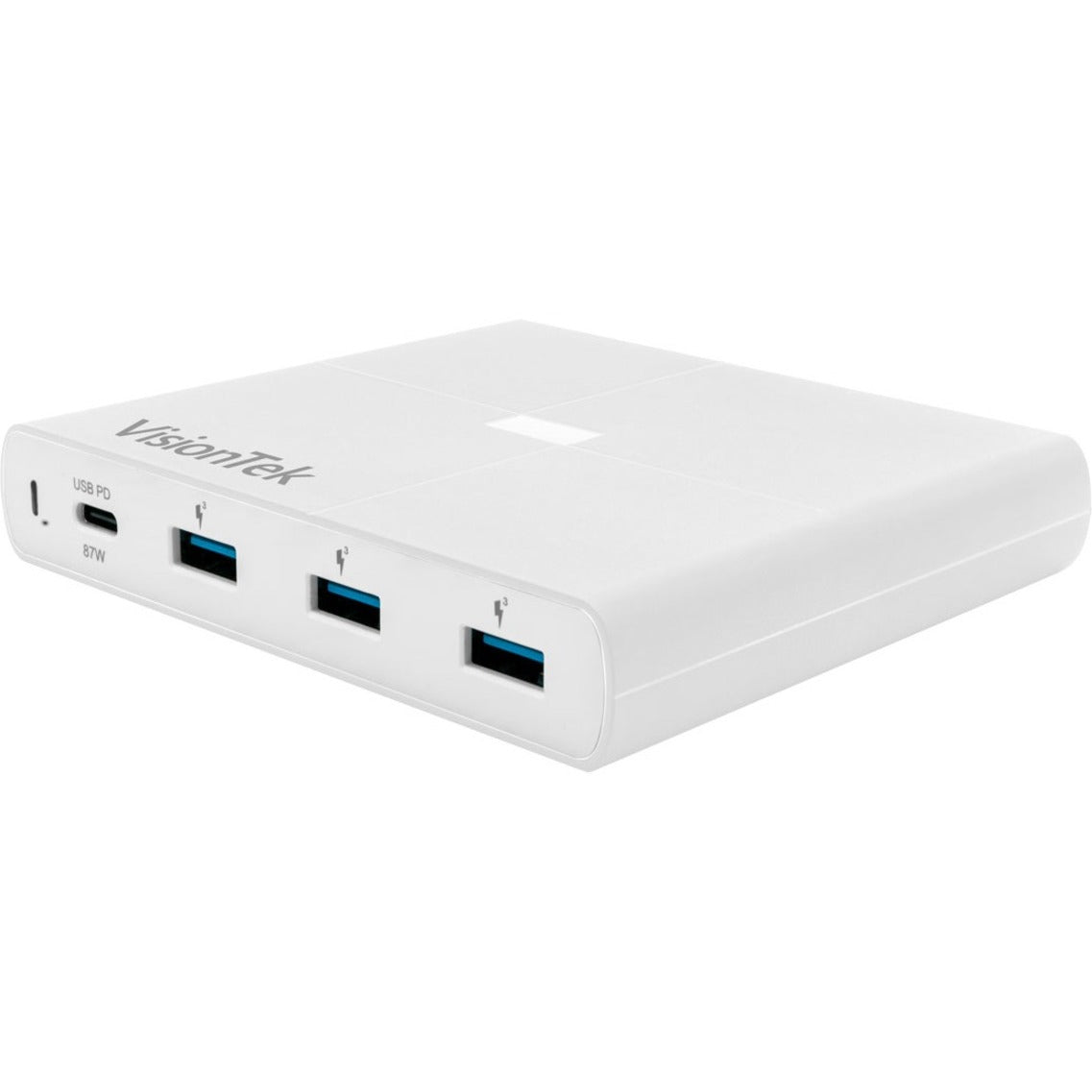 VisionTek 901285 USB-C 90W Charger with USB 3.0 QC, Fast Charging for Your Devices