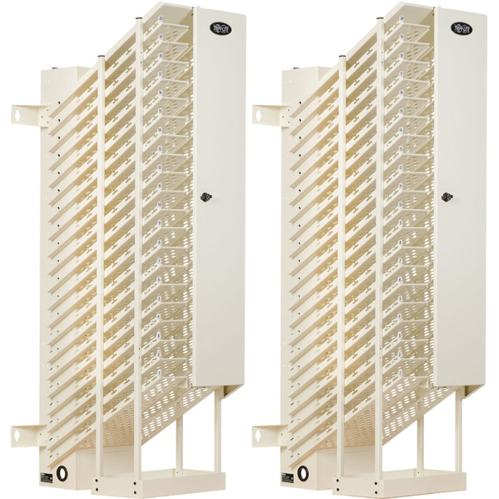 Tripp Lite CST40AC 20-Device AC Charging Station Towers, White, 2-Pack