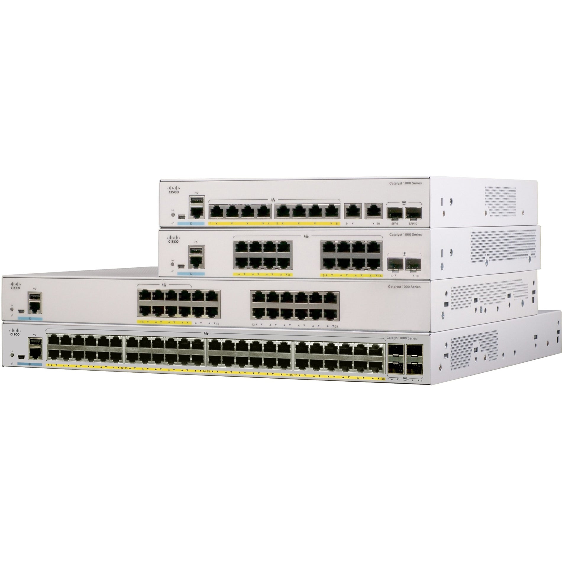 Cisco C1000-16FP-2G-L Catalyst C1000-16FP Ethernet Switch, 16 Gigabit Ethernet PoE+, 2 Gigabit Ethernet Uplink
