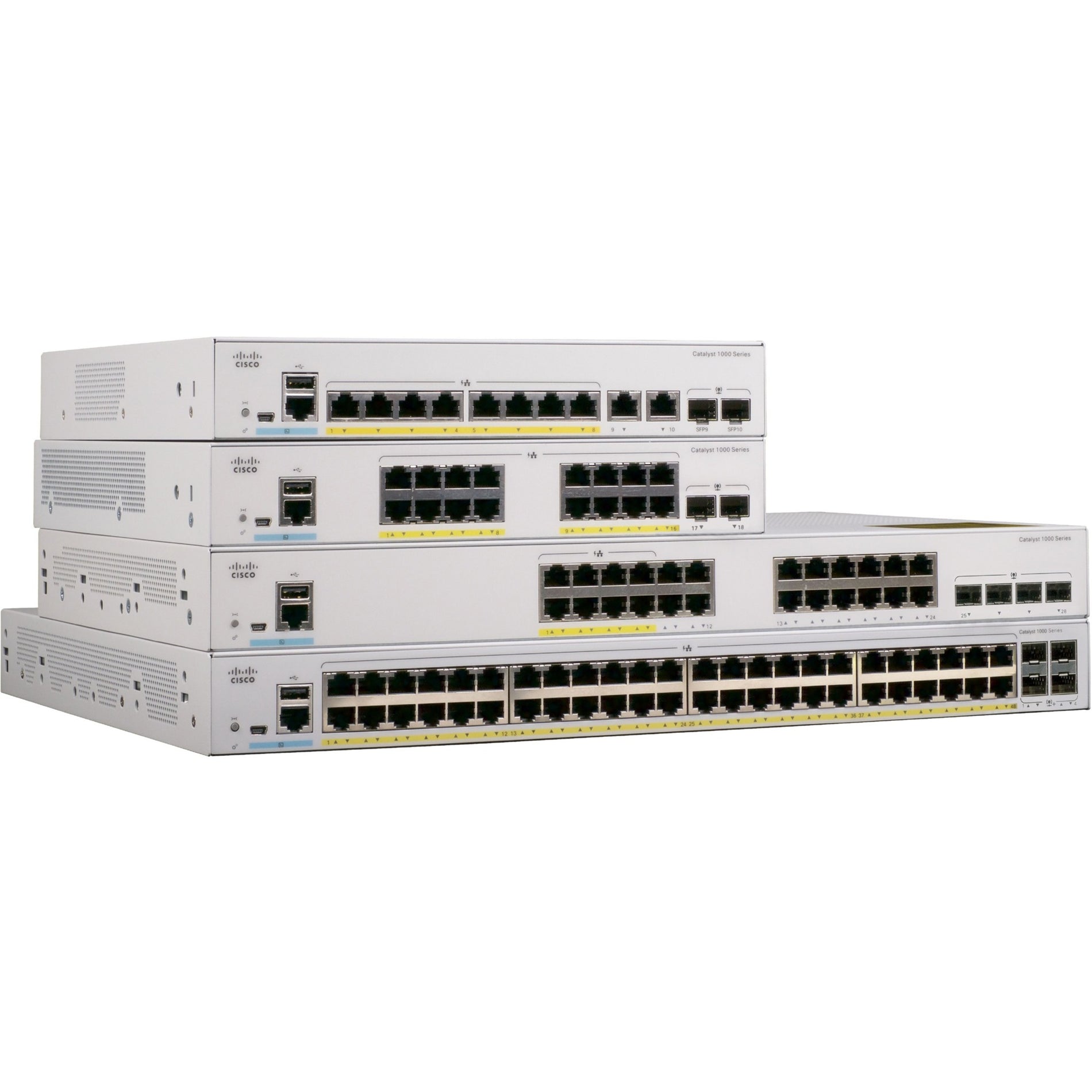 Cisco C1000-16FP-2G-L Catalyst C1000-16FP Ethernet Switch, 16 Gigabit Ethernet PoE+, 2 Gigabit Ethernet Uplink